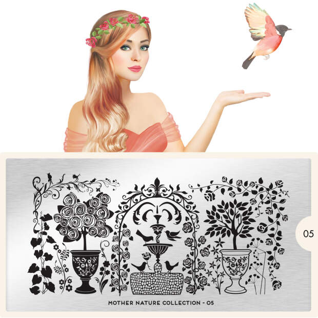 MoYou London Schablone - Mother Nature 05 - 162