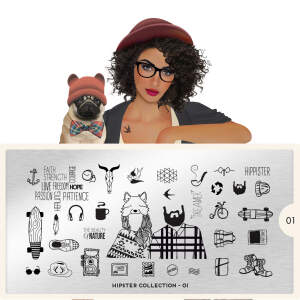 MoYou London Schablone - Hipster 01 - 6