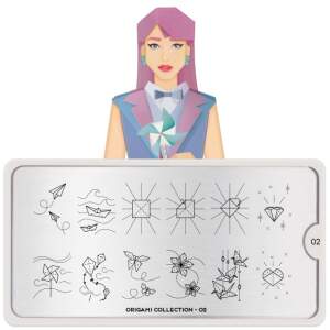 MoYou London Schablone - Origami 02 - 167